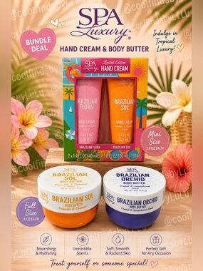 SPA LUXURY BRAZILIAN - BUNDLE OF DUO LOTION & BODY BUTTER